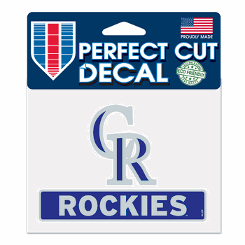 Colorado Rockies Decal 4.5x5.75 Perfect Cut Color