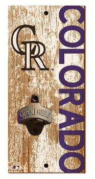 Colorado Rockies Distressed Bottle Opener