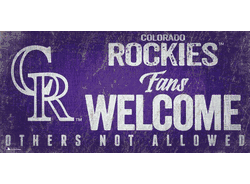 Colorado Rockies Fans Welcome 6x12 Sign