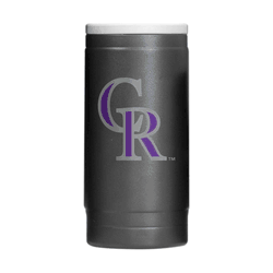 Colorado Rockies Flipside Powder Coat Slim Can Coolie