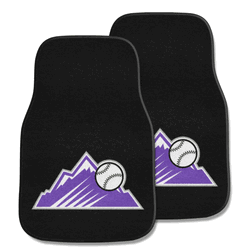 Colorado Rockies Front Carpet Car Mat Set - 2 Pieces