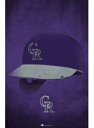Colorado Rockies Ghost Helmet 17x26