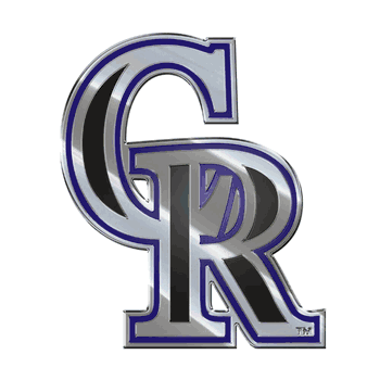 Colorado Rockies Heavy Duty Aluminum Embossed Color Emblem