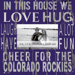 Colorado Rockies In this House 10x10 Frame