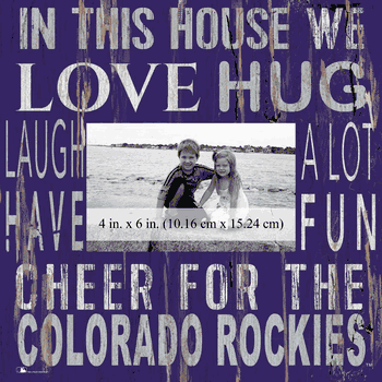 Colorado Rockies In this House 10x10 Frame