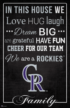 Colorado Rockies In This House 17x26