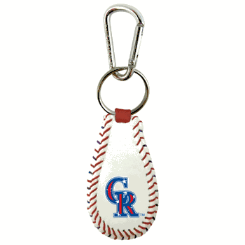 Colorado Rockies Keychain Baseball Stars and Stripes CO