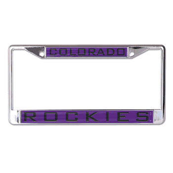 Colorado Rockies License Plate Frame - Inlaid