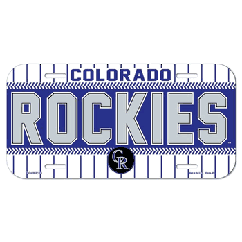 Colorado Rockies License Plate Plastic