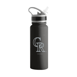 Colorado Rockies Logo 25oz Stainless Single Wall Flip Top Bottle
