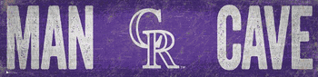 Colorado Rockies Man Cave 6x24 Sign