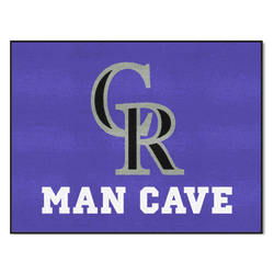 Colorado Rockies Man Cave All-Star Rug - 34 in. x 42.5 in.