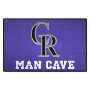 Colorado Rockies Man Cave Starter Mat Accent Rug - 19in. x 30in.