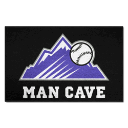 Colorado Rockies Man Cave Starter Mat Accent Rug - 19in. x 30in.
