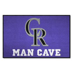 Colorado Rockies Man Cave Starter Mat Accent Rug - 19in. x 30in.