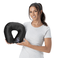 Colorado Rockies MLB Black Neck Pillow