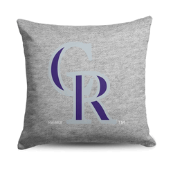 Colorado Rockies MLB Primary Sweatshirt PIllow 16 Inches