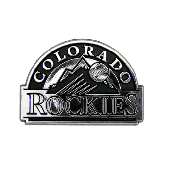 Colorado Rockies Molded Chrome Plastic Emblem