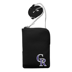 Colorado Rockies Pebble Smart Purse Black