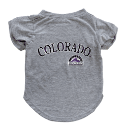 Colorado Rockies Pet T-Shirt  - Extra Small