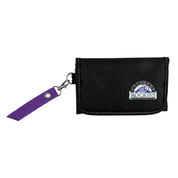 Colorado Rockies Ribbon Organizer Wallet Purple