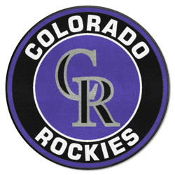 Colorado Rockies Roundel Rug - 27in. Diameter