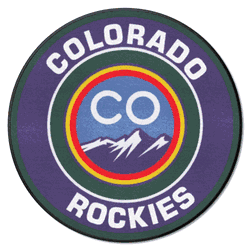 Colorado Rockies Roundel Rug - 27in. Diameter