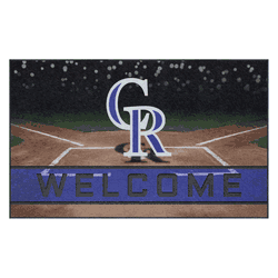 Colorado Rockies Rubber Door Mat - 18in. x 30in.