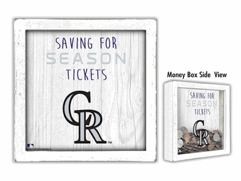 Colorado Rockies Saving for Tickets Money Box