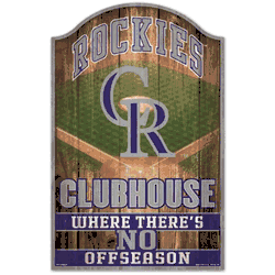 Colorado Rockies Sign 11x17 Wood Fan Cave Design