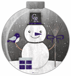 Colorado Rockies Snowglobe 12in Wall Art