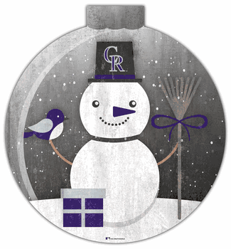 Colorado Rockies Snowglobe 12in Wall Art