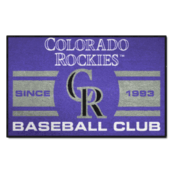 Colorado Rockies Starter Mat Accent Rug - 19in. x 30in., Uniform Design