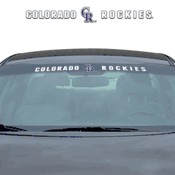 Colorado Rockies Sun Stripe Windshield Decal 3.25 in. x 34 in.