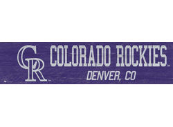 Colorado Rockies Team Name 6x24 Sign