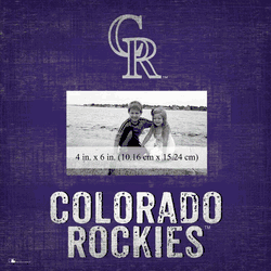 Colorado Rockies Team Name Frame 10"x10"