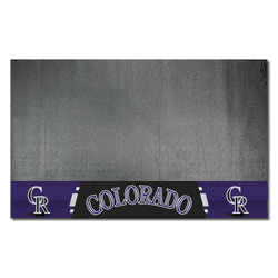 Colorado Rockies Vinyl Grill Mat - 26in. x 42in.