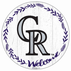 Colorado Rockies Welcome 12in Circle
