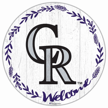 Colorado Rockies Welcome 12in Circle