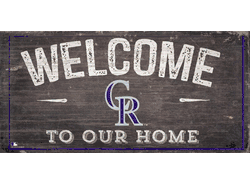 Colorado Rockies Welcome Home Sign