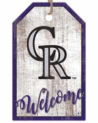 Colorado Rockies Welcome Team Tag 11x19 Sign