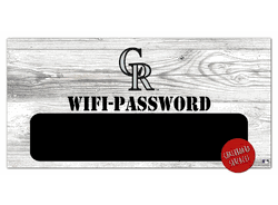 Colorado Rockies Wifi Password 6x12 Sign