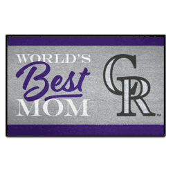 Colorado Rockies World's Best Mom Starter Mat Accent Rug - 19in. x 30in.