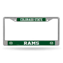 Colorado State Rams  12" x 6" Chrome Frame With Decal Inserts