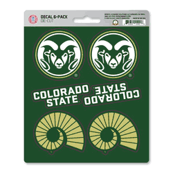 Colorado State Rams 6 Count Mini Decal Sticker Pack