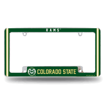 Colorado State Rams Alternate Design All Over Chrome Frame