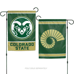 Colorado State Rams Flag 12x18 Garden Style 2 Sided