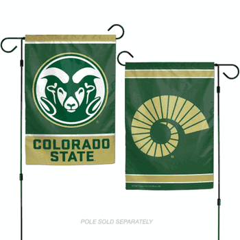 Colorado State Rams Flag 12x18 Garden Style 2 Sided