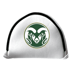 Colorado State Rams Putter Cover - Mallet (White)