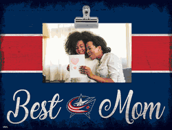 Columbus Blue Jackets 10" x 8" Best Mom with Stripe Clip Frame